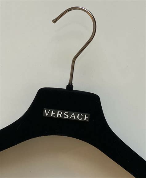 versace hangers|VERSACE Black Velvet Blazer Coat Sweater Dress Hangers with .